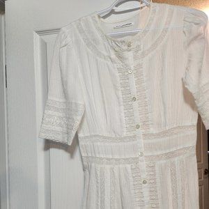 Reformation Cotton and lace dress